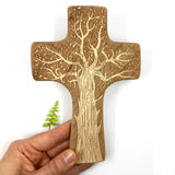 Geschenk Hauseinzug, Hausbau Geschenk, Holzkreuz, Wandkreuz, Lebensbaum, Taufkreuz, Kreuz, Motiv Lebensbaum, Baum, Kommunionskreuz, Geschenk zur Kommunion, Erstkommunion, Firmung, Taufgeschenk, Geschenk zur Taufe