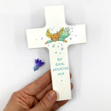 Taufgeschenke, Kinderkreuz, Geschenk für Taufe, Kreuz mit Spruch, Bild Engel, Engelsmotiv, Holzkreuz für Kinder, Kreuz, Taufkreuz, Wandkreuz, Junge, Mädchen
