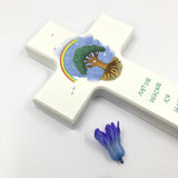 Taufgeschenke, Kinderkreuz, Geschenk für Taufe, Kreuz mit Spruch, Bild Baum, Lebensbaum, Kinder, Holzkreuz für Kinder, Kreuz, Taufkreuz, Wandkreuz, Junge, Mädchen
