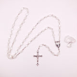 Kommunionsrosenkranz für Mädchen Jungen Bub Buben zur silber silberfarben Erstkommunion Geschenk set etui kelch Rosenkranzdose Dose für Rosenkranz kommunionsrosenkranz rosenkranzkette weiß weiße perlen weiss kommunionsgeschenk Erstkommunion Etui Aufbewahrung Rosenkranz Metalldose Schmuckdose Schmuckaufbewahrung, Taufschmuck weiß gold rund 7cm religiöses und christliches Motiv: Kelch Geschenk Konfirmation Firmung KommunionErstkommunion Taufe Taufgeschenk für Mädchen katholisches Motiv religiöses