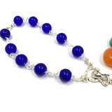 Kurzer Rosenkranz dunkelblau, Rosenkranz mit Glasperlen blau, Blauer Rosenkranz, Kurzer Zehner Rosenkranz blau, Geschenk zur Taufe Junge, Taufrosenkranz Junge, Geschenk zum Führerschein, Konfirmationsgeschenk, Geschenk für Jungen zur Jugendweihe, Firmung, Geschenk für Jungen zur Kommunion Erstkommunion