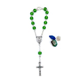 Kurzer Auto-Rosenkranz Glas grün
Kurzer Zehner Geschenk zur Taufe Taufrosenkranz Junge Bub Konfirmationsgeschenk zur Jugendweihe Firmung Erstkommunion