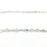 weißer Glitzer, funkelnder Rosenkranz für Mädchen zur Erstkommunion, Kommunion, Kommunionsrosenkranz, weiß, Kristallglasperlen, Kristall, Glasschliffperlen, changierend, regenbogen, Firmung, Geschenk Firmling, Firmpate, Konfirmation, Jugendweihe, Hochzeitsgeschenk, Hochzeitsrosenkranz