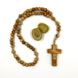 Rosenkranz Olivenholz, modern, Olivenholz-Rosenkranz, Gebetskette, natürlich, Holzkreuz, Holzrosenkranz, Holz, Geschenk Konfirmation, Firmung, Jungen, Bub, Männer, Männerrosnekranz, Kommunionsgeschenk, Kommunion