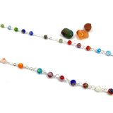 Besonderer Bunter Rosenkranz, Muranoglas-Perlen, Glas, Kinderrosenkranz, Geschenk Mädchen und Junge, Konfirmation, Kommunion