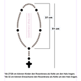 Großer Rosenkranz, Edelstein-Lapislazuli, geknüpft