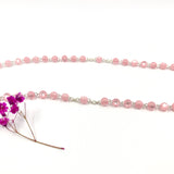 Glasrosenkranz, Glasperlen, Rosenkranz zur Kommunion, Kommunionsrosenkranz, Rosenkranz zur Konfirmation, Firmung, Rosenkranz für Mädchen, rosa, pink