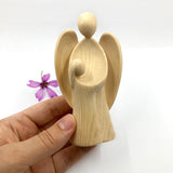 Engel, Schutzengel, Holzengel, Zirbe, Zirbenholz für Mädchen zur Taufe, Geburt, Gastgeschenk für Mädchen zur Erstkommunion, Kommunion, Geschenkidee  für Mädchen, Taufpate, Taufgschenk