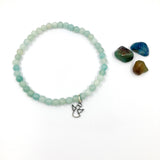 Geschenk Mädchen Kommunion, Geschenk Mädchen Firmung Konfirmation, Armband zur Kommunion, Armband zum Geburtstag türkis, hellblau, edelstein amazonit, türkis Armband Engelanhänger, Kommunionsschmuck, Firmschmuck, Schmuck zur Firmung Konfirmation,