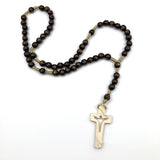 Großer Rosenkranz, zum Umhängen, Rosenkranzkette, Gebetskette, Dekorosenkranz, Rosenkranz zur Dekoration, Wandrosenkranz, zum aufhängen an der Wand, Blau, royalblau, goldener Rosenkranz, gold, Kristallglasperlen, blau, Holz, Holzrosenkranz, Geschenk für Pfarrer, Bischof