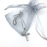 Sterlingsilber Kette mit Kreuzanhänger echt Silber Kreuz Halskette für Mädchen zur Firmung Konfirmation Konfirmationsgeschenk für Mädchen Konfirmationsschmuck