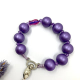 kurzer, kleiner,
Design-Rosenkranz, Unikat, besonderer Kommunionsrosenkranz, individuell, handgeknüpft, geknüpft,, Individueller Rosenkranz für Frauen, Mädchen, Jungen, Geschenk zur Firmung, Erstkommunion, Taufe, Rosenkranz, Geschenk Konfirmation Mädchen, lila, violett, Keramik, Kermaikperlen