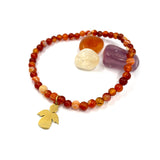 Armband Engelanhänger orange, Edelsteinarmband Geschenk Mädchen Kommunion, Geschenk für Mädchen Konfirmation, Geschenk Firmung Mädchen, Schmuck Kommunion orange, Schmuck Firmung Mädchen Geschenk, Schmuck Konfirmation Mädchen Geschenk, Armband mit Engel, Geschenk für Frauen Armband orange, karneol