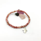 Armband Engelanhänger rosa, Edelsteinarmband Geschenk Mädchen Kommunion, Geschenk für Mädchen Konfirmation, Geschenk Firmung Mädchen, Schmuck Kommunion rosa, Schmuck Firmung Mädchen Geschenk, Schmuck Konfirmation Mädchen Geschenk