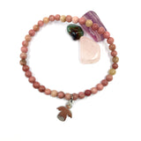 Armband Engelanhänger rosa, Edelsteinarmband Geschenk Mädchen Kommunion, Geschenk für Mädchen Konfirmation, Geschenk Firmung Mädchen, Schmuck Kommunion rosa, Schmuck Firmung Mädchen Geschenk, Schmuck Konfirmation Mädchen Geschenk, Armband mit Engel, Geschenk für Frauen Armband