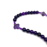 echt Amethyst handgemacht handgeknüpft geknüpft Design Rosenkranz Unikat individuell geknüpft handgeknüpft Edelstein Edelsteinrosenkranz Perlen lila violett Amethyst Edelsteinkreuz Geschenk Mädchen Konfirmation Firmung Taufe Erstkommunion Kommunion Rosenquarz Autorosenkranz Rosenkranz Jugendweihe Katholisch christlich