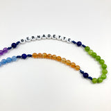 Edelstein Rosenkranz individualisierbar Namen Namensperlen Namensrosenkranz Rosenkranz mit Name Lapislazuli personalisierbar personalisiert Nonnen Goldenstein Klosterschwestern Salzburg Kämpferinnen Gerechtigkeit drei schwestern Goldenstein Peridot tigerauge Amethyst Aquamarin Karneol Special Edition