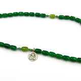 grüner Rosenkranz handgeknüpft in österreich grün hellgrün rapid grasgrün dunkelgrün edelsteinkreuz glasperlen glasrosenkranz gebetskette rosenkranzkette katholisches geschenk für jungen buben männer zur taufe erstkommunion firmung konfirmation kommunionsrosenkranz grün