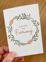 Glückwunschkarte zur Firmung, Zweige