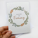 Glückwunschkarte zur Firmung, Zweige