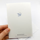 Schöne, moderne Glückwunschkarte zur Konfirmation, Firmung, Glückwünsche zur Konfirmation, Firmung, Firmkarte, neutral, neutrale Farben, hochwertig, edel, Taube, grau, blau, graublau, Farben, Regenbogen, für Jungen und Mädchen, Taubensymbol, christliches Symbol Taube