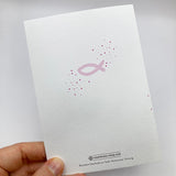 Glückwunschkarte Konfirmation, Fisch pink