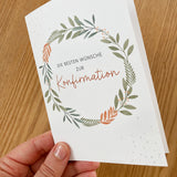 Glückwunschkarte zur Konfirmation, Zweige