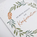 Glückwunschkarte zur Konfirmation, Zweige