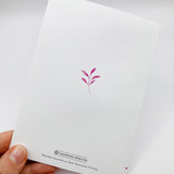 Glückwunschkarte Konfirmation, Taube, pink