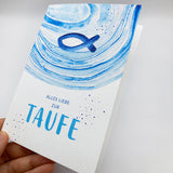 Glückwunschkarte Taufe, Fisch