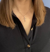 Sterlingsilber Kette mit Kreuzanhänger echt Silber Kreuz Halskette für Mädchen zur Firmung Konfirmation Konfirmationsgeschenk für Mädchen Konfirmationsschmuck