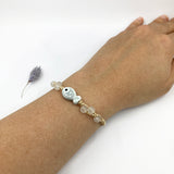 Kinderarmband Mädchen Kommunion Erstkommunion christliches Armband Rosenkranzarmband Fisch Erstkommunionsgeschenk Kommunionsgeschenk Geschenk für Mädchen Erstkommunion modern weiß neutral grau Fischarmband Fischperle