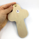 Kinderkreuz "Fühl dich geborgen", 16 cm, blau