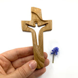 Friedenskreuz, Auferstehungskreuz, Kirschholz, 16 cm