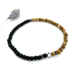 Geschenk Mann Papa Armband braun Männeramband Herrenarmband dunkelbraun Edelsteinperlen schwarz braun Jugendweihe Edelstein Geschenk für Jungen Konfirmation, Firmung Vatertagsgeschenk Konfirmationsgeschenk für Jungen