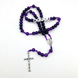 Personalisiert: Edelstein Rosenkranz mit/ohne Namen