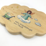 Taufbild, modernes Geschenk zur Taufe für Jungen, Buben, Mädchen, Wolke, Wolkenbild, Holzbild zur Taufe, Taufbild, Taufgeschenk für Täufling, Deko Kinderzimmer, blau, Engel, Spruch