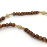 Rosenkranz aus Holz, braun, haselnussbraun, Holzrosenkranz, Autorosenkranz, Rosenkranz fürs Auto für den Rückspiegel, Franziskaner-Rosenkranz, Rosenkranz zur Erstkommunion, Kommunion, Firmung, Konfirmation, für Jungen, Mädchen