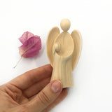 Engel, Schutzengel, Holzengel, Zirbe, Zirbenholz für Mädchen zur Taufe, Geburt, Gastgeschenk für Mädchen zur Erstkommunion, Kommunion, Geschenkidee  für Mädchen, Taufpate, Taufgschenk