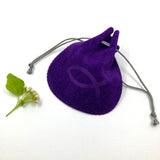 Rosenkranzbeutel, Beutel für Rosenkranz, Aufbewahrung, Etui, Schmuckbeutel für Rosenkränze, violett, lila, Fisch, Fischmotiv