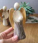 Schutzengel für Jungen, Taufgeschenk Junge, Geschenkidee für Taufpaten, Kommunion, Geburt, Taufe, Engel aus Holz für Jungen, Buben zur Erstkommunion