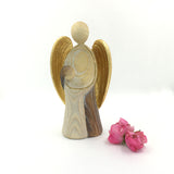 Schutzengel für Mädchen, Taufgeschenk Mädchen,  Geschenkidee für Taufpaten, Kommunion, Geburt, Taufe, Engel aus Holz für Mädchen, zur Erstkommunion, Kommunionsgeschenk