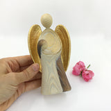 Schutzengel für Mädchen, Taufgeschenk Mädchen,  Geschenkidee für Taufpaten, Kommunion, Geburt, Taufe, Engel aus Holz für Mädchen, zur Erstkommunion, Kommunionsgeschenk