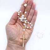 Rosenkranzdose Dose für Rosenkranz kommunionsrosenkranz rosenkranzkette echt perlmutt kommunionsgeschenk Erstkommunion Etui Aufbewahrung Rosenkranz Metalldose Schmuckdose Schmuckaufbewahrung, Taufschmuck weiß gold rund 7cm religiöses und christliches Motiv: Kelch Geschenk Konfirmation Firmung KommunionErstkommunion Taufe Taufgeschenk, Reiseschmuckdose Reiseschmucketui für Jungen Jungs Bub Buben Mädchen katholisches Motiv religiöses