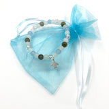 Christliches Rosenkranzarmband, Edelsteinarmband, Armband als Geschenk zur für Mädchen, modernes, Kommunionschmuck, Schmuck, Kommunionsgeschenk, Kommunion, Erstkommunion, Geschenk für Kinder, Kindergeschenk,  Armband mit Amazonit Perlen, türkis, blau, Jungen, Buben