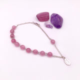 Armband zur Erstkommunion  Kommunion  Kommunionsgeschenk Geschenk für Mädchen Rosenquarzrosenkranz  Edelstein  Edelsteinrosenkranz  Rosenkranz rosa pink Rosenquarz Silber Geschenk Konfirmation Firmung  Mädchen Weihnachtsgeschenk Armband für Frauen echt Rosenkquarz 925 Sterlingsilber echt silber