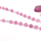 Rosenkranz rosa pink Rosenquarz echt Silber Silberrosenkranz, Firmung Erstkommunion Taufe Taufgeschenk Mädchen Rosenquarzrosenkranz Edelstein Edelsteinrosenkranz Rosenkranz Edelstein Rosenquarz rosa Silber Geschenk Konfirmation Mädchen Sterlingsilber