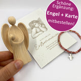 Kommunionsgeschenk engel und armband rosa für Mädchen, Konfirmationsgeschenk Mädchen Engelsfigur mit Armband pink