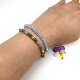 Partnerarmbänder Firmpatin Firmling Firmzeuge Kinderarmband Mädchen Kommunion Erstkommunion Konfirmation Firmung christliches Armband Rosenkranzarmband Erstkommunionsgeschenk Kommunionsgeschenk Geschenk für Mädchen modern blau hellblau bunt Edelsteinperlen Engel Engelanhänger Engelarmband Herzanhänger