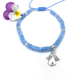 Partnerarmbänder Firmpatin Firmling Firmzeuge Kinderarmband Mädchen Kommunion Erstkommunion Konfirmation Firmung christliches Armband Rosenkranzarmband Erstkommunionsgeschenk Kommunionsgeschenk Geschenk für Mädchen modern blau hellblau bunt Edelsteinperlen Engel Engelanhänger Engelarmband Herzanhänger